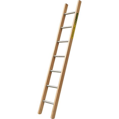 Scala a pioli mista alluminio / legno - Altezza raggiungibile : 1.86m - MS1200