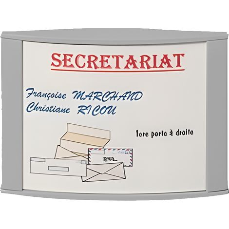 Support de signalétique Pilot argent 105 x 80 mm VACHETTE 046550