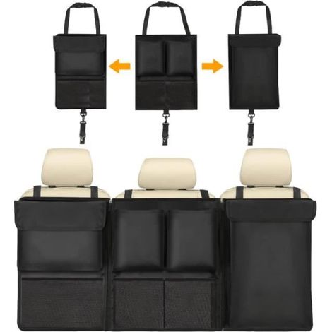 Organisateur de Coffre de Voiture, Détachable Rangement Multipurpose Organisateur de Coffre Sacs de Coffre de Voiture Pliables 7 (1/4)