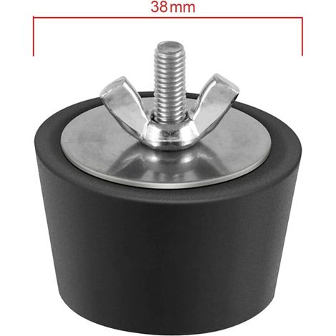 2 Pièces Bouchon Piscine Diamètre 32-38mm Bouchons d'hiver en Caoutchouc avec Boulons Acier Inoxydable Antigel Produit Hivernage Piscine par Le Gel Aux Canalisations de Drainage de Piscine (1/4)