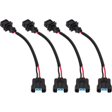 4PCS Raccordement Injecteur Carburant Adaptateur OBD1 Vers OBD2 Compatible Acura Integra 1994-1995 (1/5)