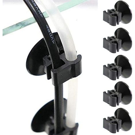 Saugnapfklemme für Aquarien, Sauerstoffschlauch, Pumpenschlauch, Netzkabel, Kabelorganisator, Saugnapf-Aquarienzubehör