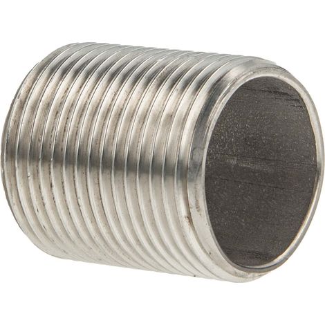 tecuro Gewindenippel Edelstahl V4A (AISI 316), AG/AG 1/8 Zoll