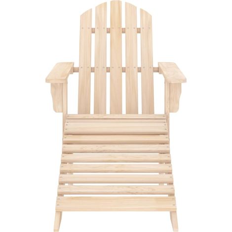 Maison Exclusive - Sedia Giardino Adirondack con Ottomana Massello di Abete