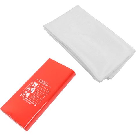 Feuerfeste Glasfaser-Löschdecke bis 550°C, Notfall-Feuerlöscher, flammhemmende Sicherheitsdecke für Küche, Camping und Werkstatt. (1/5)