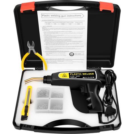 80W Soudage Plastique Machine, Kit Reparation Souder Plastique ave, Soudeuse Plastique Machine a Souder, Soudeur Plastique pour Réparation de Pare-Chocs de Voiture (1/5)