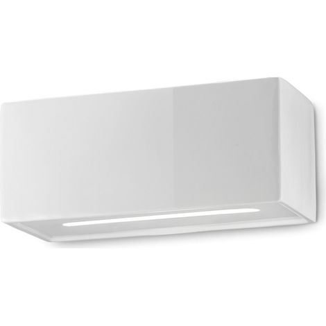 Applique Vintage Vague Vintage Ferro E Ceramica Smaltata Bianco 1 Luce E27 (1/3)