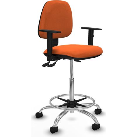 Taburete de oficina piqueras y crespo Isso AS bali negro nylon