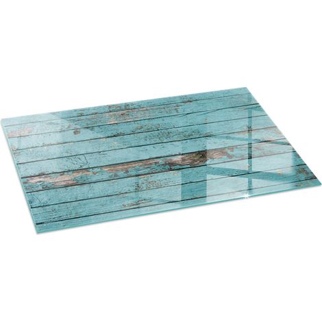 Funkenschutzplatte für Kamin Dekorative Glas Glasbodenplatte Glasboden Hartglas Bretter im rustikalen Stil 120x60 cm