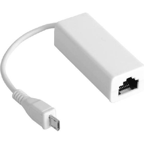 MicroConnect Micro USB - Ethernet Weiß