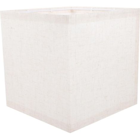 1 Abat-jour Carré Tissu 20x20cm Douille E27 Pour Lampe Table Suspension Salon Chambre Bureau