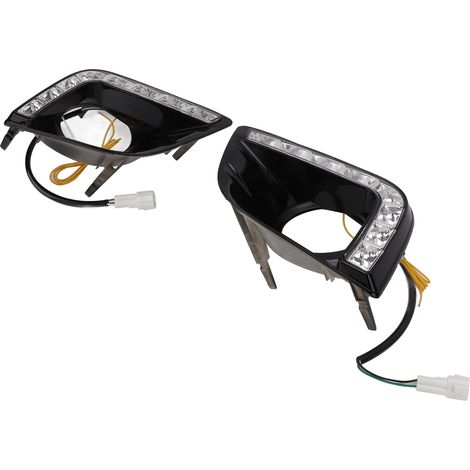1 jeu de feux de jour à LED (DRL) pour voiture, antibrouillard, 3 couleurs, remplacement pour PRADO 2010-2013 (1/5)