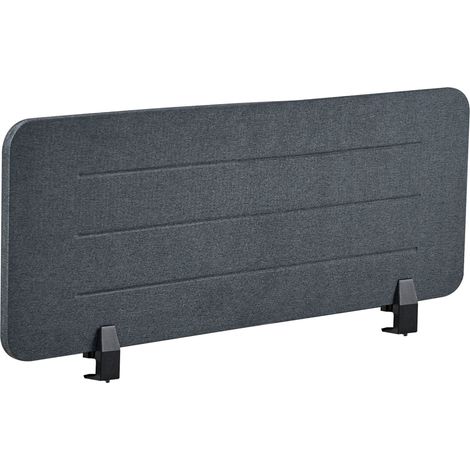 Desk Screen 120 x 40 cm Dark Grey ZIGGY (1/5)