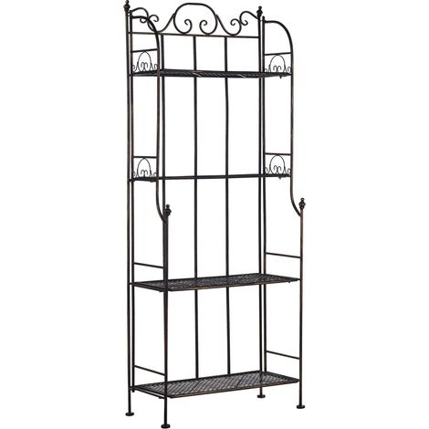Regal ISERNIA Metall 155 cm 61 cm Schwarz (1/5)