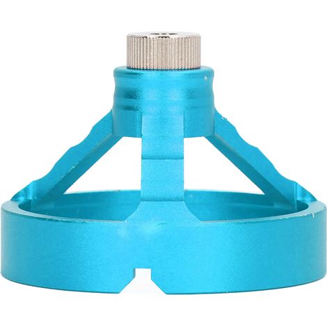 Lot de 6 douilles de perçage, guide de perçage bois 3-en-1, gabarit de positionnement vertical, outil de menuiserie bleu (1/5)