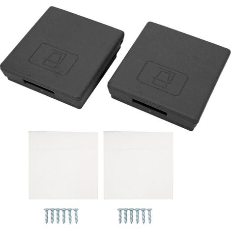 Porte-gobelet de Voiture Pliable et étanche, 2 Pièces, Angle Droit pour Camping-Car (Black). (1/5)