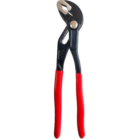 Multi-purpose pliers, 250 mm, nuts up to 46 mm, pipes up to 50 mm, fine adjustment by push button, self-locking, clamping. (1/5)