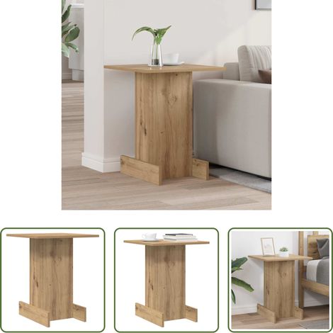 Wohnzimmer - Beistelltisch Artisan-Eiche 44,5 x 45 x 55 cm Holzwerkstoff (1/5)
