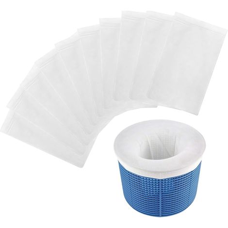 Lot de 10 Chaussette, Maille fine nylon, Filtre pollen saleté, Skimmer piscine spa jacuzzi (1/5)