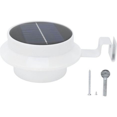 Lumière de clôture solaire extérieure étanche 13LED lampe de gouttière éclairage de paysage de jardin blanc (1/5)