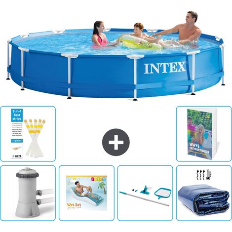 Frame Pool Rund - 366x76 cm - 7-teilig S270