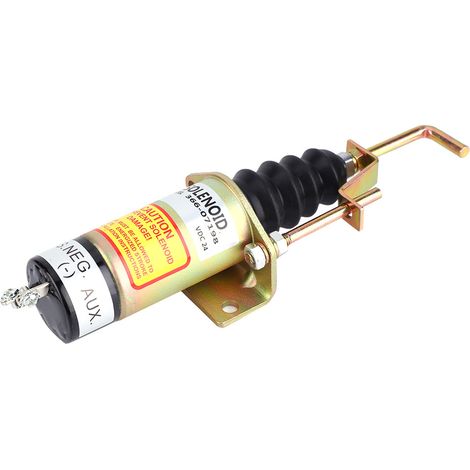 366-07198 SA-3405T Électrovanne d'arrêt de carburant pour générateur électrique 24 V (1/5)