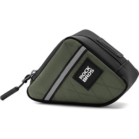 Borsa da telaio triangolare per bicicletta, 0,25 l - verde