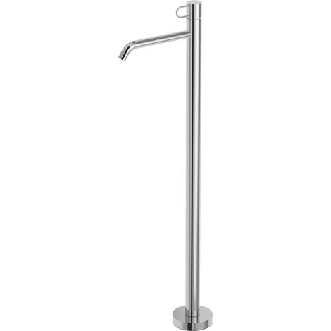 Miscelatore lavabo a pavimento Paffoni serie Joker JK031CR Cromato - Ottone - LIG030-con base incasso per fissaggio a pavimento