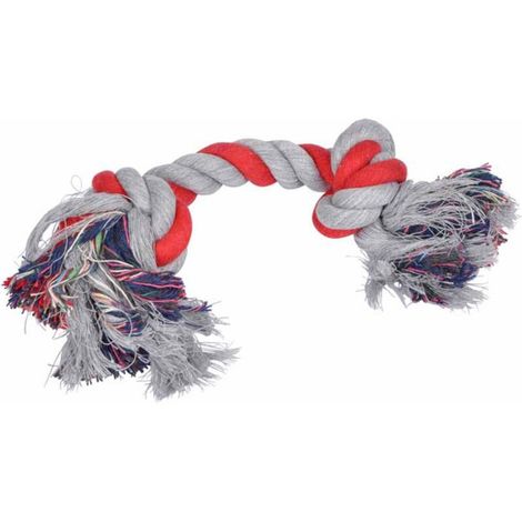 Jouet pour Chien "Corde 2 Nœuds" 28cm Rouge