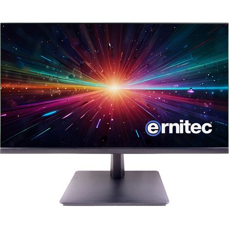 Ernitec 27" Rahmenloser Monitor für Überwachung, 24/7-Einsatz, 1080P, HDMI, VGA, Lautsprecher, 0070-24127-F
