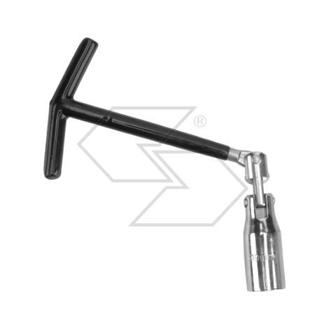 Chiave snodata per candela bocca esagonale diametro 21mm impugnatura in plastica