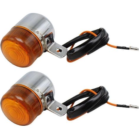 12V LED Clignotant Moto & Feu de Jour Ambre - Indicateur de Modification Lumineux pour Moto (1/4)