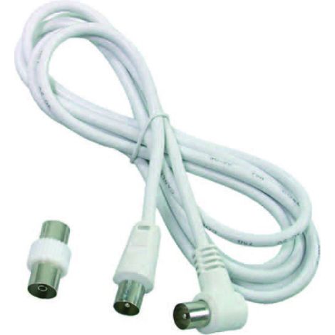 Prolunga TV cavo 2 mt spina maschio-femmina adattatore maschio - FANTON - 5 pz