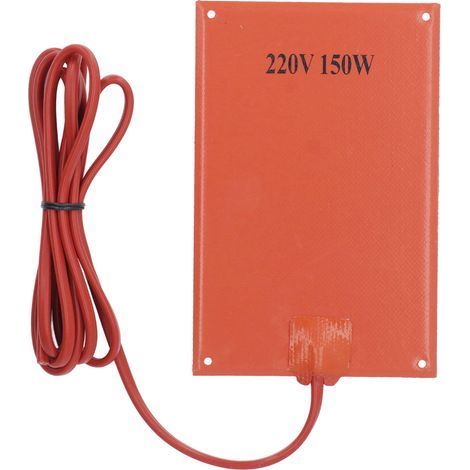 Tampon de chauffage en caoutchouc en silicone Génération de chaleur rapide Déshumidification Plaque électrique pour armoire Box 150W 220V (1/5)