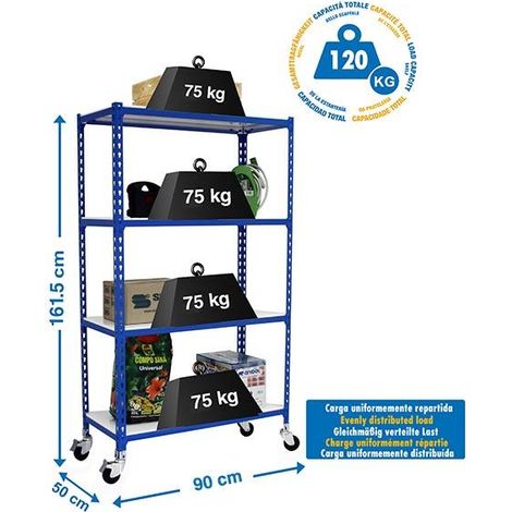 Simonrack Simonclick Mobile 4/500 1500 Blu e Bianco