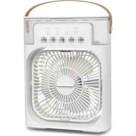 Tragbarer 3-in-1 Luftkühler mit LED-Nachtlicht und Luftbefeuchtungsfunktion (1/5)