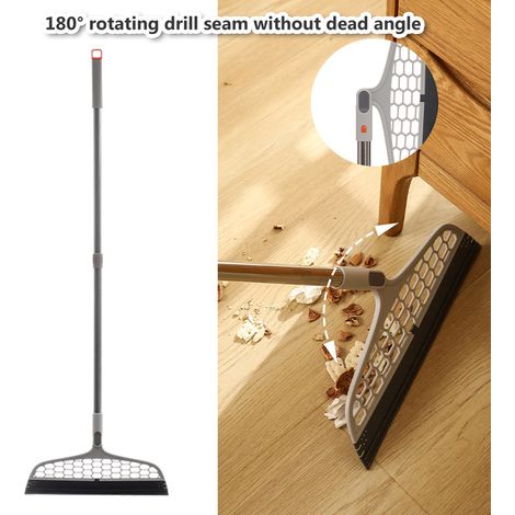 Balai-serpillère en caoutchouc pour douche, raclette de douche pour portes de douche en verre, balai-serpillère pour carrelage de salle de bain, cuisine et maison (1/5)