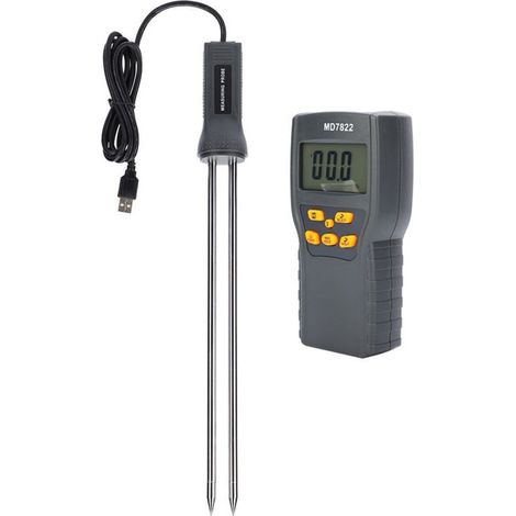 Humidimètre portable à affichage numérique pour grains, testeur d'humidité précis pour riz et soja (1/4)