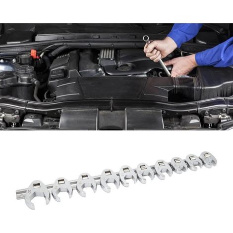 Ensemble de clés à pied Crows compatible avec des tailles cliquet 3/8 pouces 10 mm 22 Compatible l'entretien la voiture - (1/5)