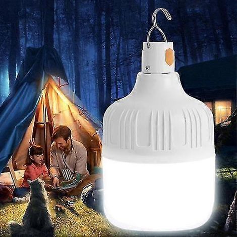 Ampulle wiederaufladbar, Ampulle LED Haute Puissance, Ampoule de Secours, USB-Ladegerät, 80 W (1/4)
