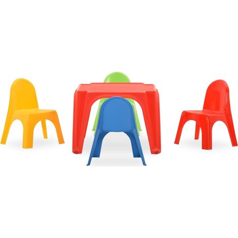 Maison Exclusive - Ensemble de table et chaises pour enfants PP