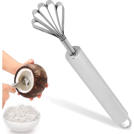 Grattoir noix de coco acier inoxydable – outil cuisine ménage (1/5)