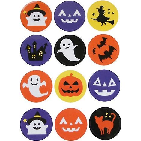 12 Halloween-Aufkleber