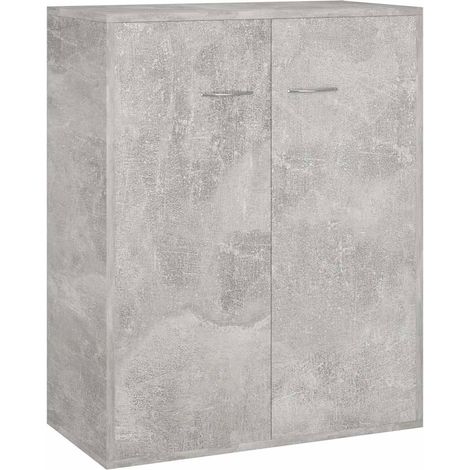 Maison Exclusive - Credenza Grigio Cemento 60x30x75 cm in Legno Multistrato (1/5)