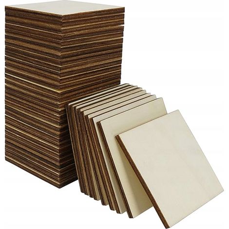 CARRÉS Base pour décorer la peinture 50 PCS Sous-verres à tasse 10cm (1/5)