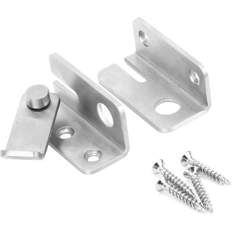 Verrou À Loquet En Acier Inoxydable 304 Pour Porte Fenêtre Armoire Sécurité Antivol Installation Discrète Lot De 1 (1/5)