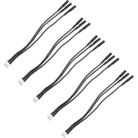 5PCS 2.0 Fiche Banane à PH2.0 3pin Fil de Conversion Moteur Brushless ESC Conversion Câble D'Extension Fil pour RC Voiture Bateau (1/2)