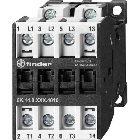 Finder 6K.14.8.230.4810 Tension nominale: 230 V Courant de commutation (max.): 25 A 3 NO (T), 1 NO (T) 1 pc(s)