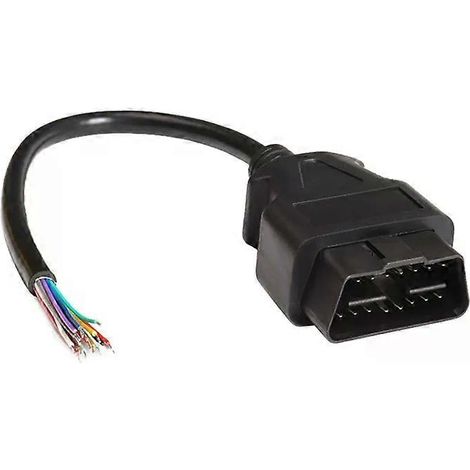 Câble d'extension OBD2 - Câble OBD mâle 16 broches pour scanner de diagnostic automobile, 100 cm (1/5)