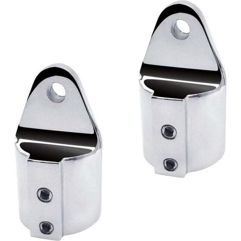 2 Stück Bimini-Top-Rohrkappen, Befestigungsöse aus Edelstahl 316, 7/8" Innendurchmesser